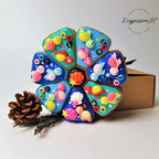 Pilulier XL 7 jours « Tortues Kawaii Aloha », pilulier matin/soir à 8 compartiments, distributeur de médicaments et de compléments alimentaires, pilulier mignon