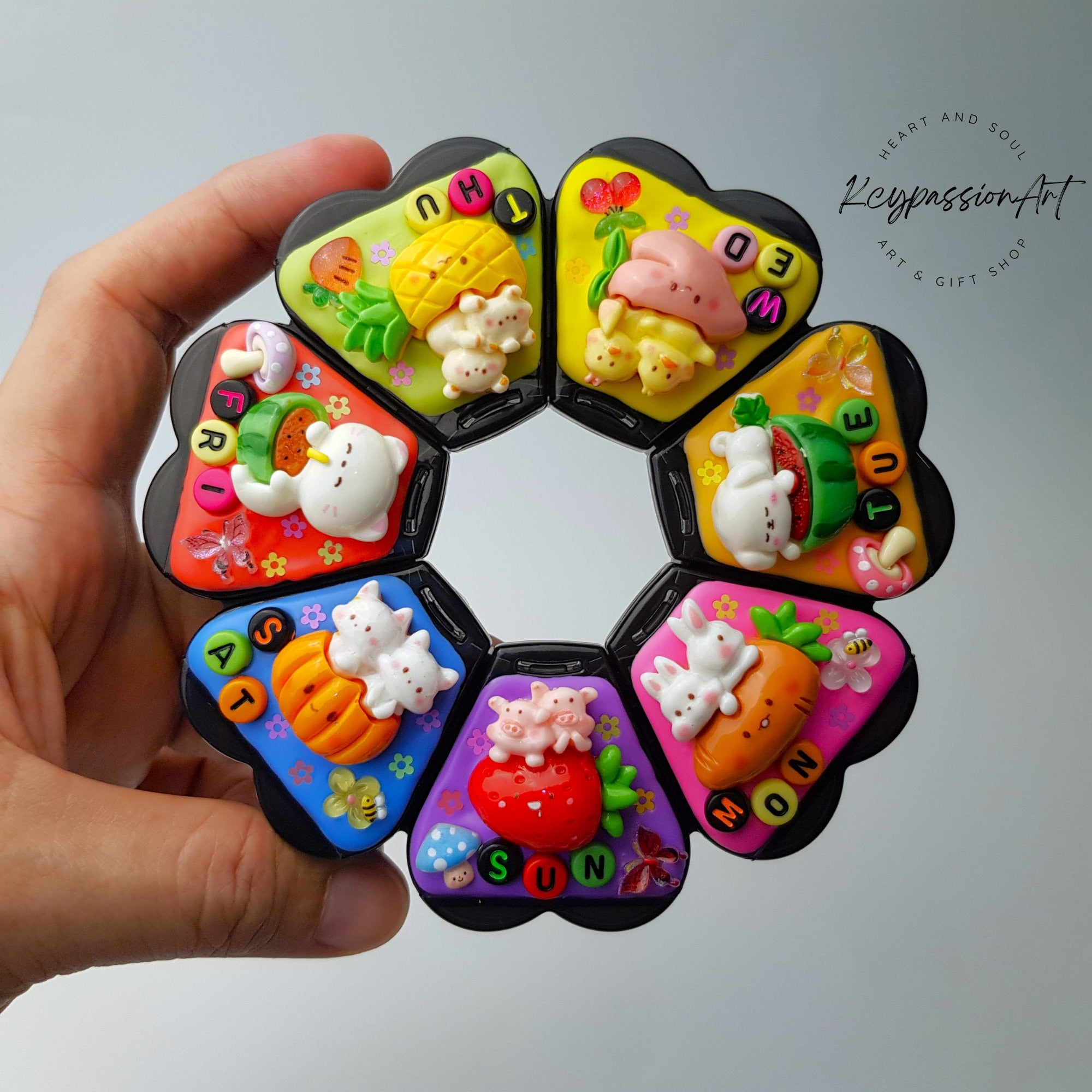 Fruits And Vegetables - XL Pill Box