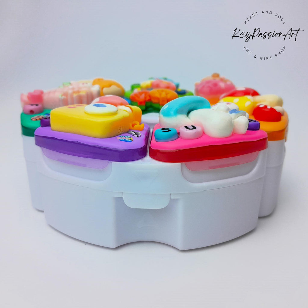 Shroom Wonderland Decorated Round Pill Box