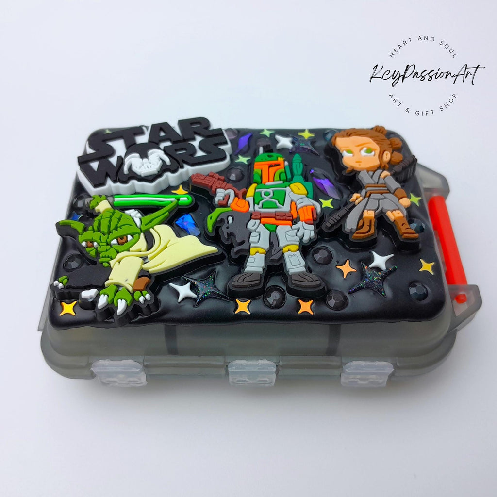 Pillenbox zum Aufklappen und Falten „Mein Lieblingsfilm“, geeignet für Nahrungsergänzungsmittel, Vitamine und Medikamente, Tages- und Nachtpillenbox