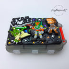 Pillenbox zum Aufklappen und Falten „Mein Lieblingsfilm“, geeignet für Nahrungsergänzungsmittel, Vitamine und Medikamente, Tages- und Nachtpillenbox