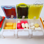 Pilulier personnalisé anime 7 jours, pilulier mignon, distributeur de médicaments et de compléments vitaminiques, pilulier hebdomadaire