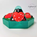 Crazily Love Reds - Heptagon Pill Box