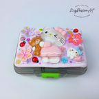 Kittie Loves Teddy - Large Flip Fold Pill Box