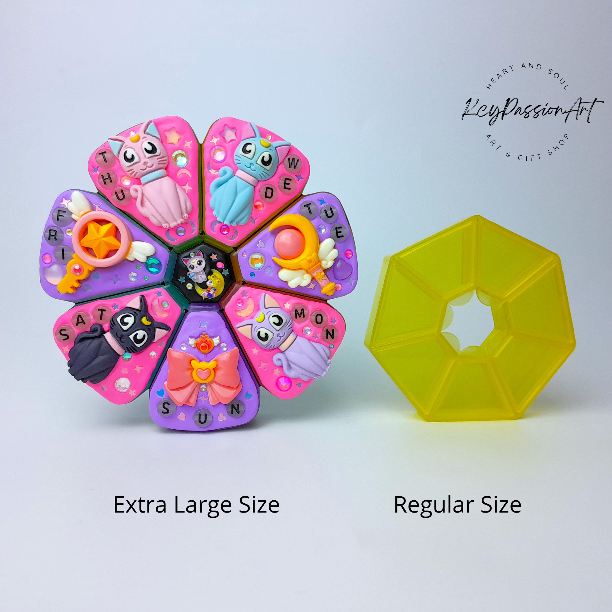 Magic Wands & Moon Cats - XL Pill Box
