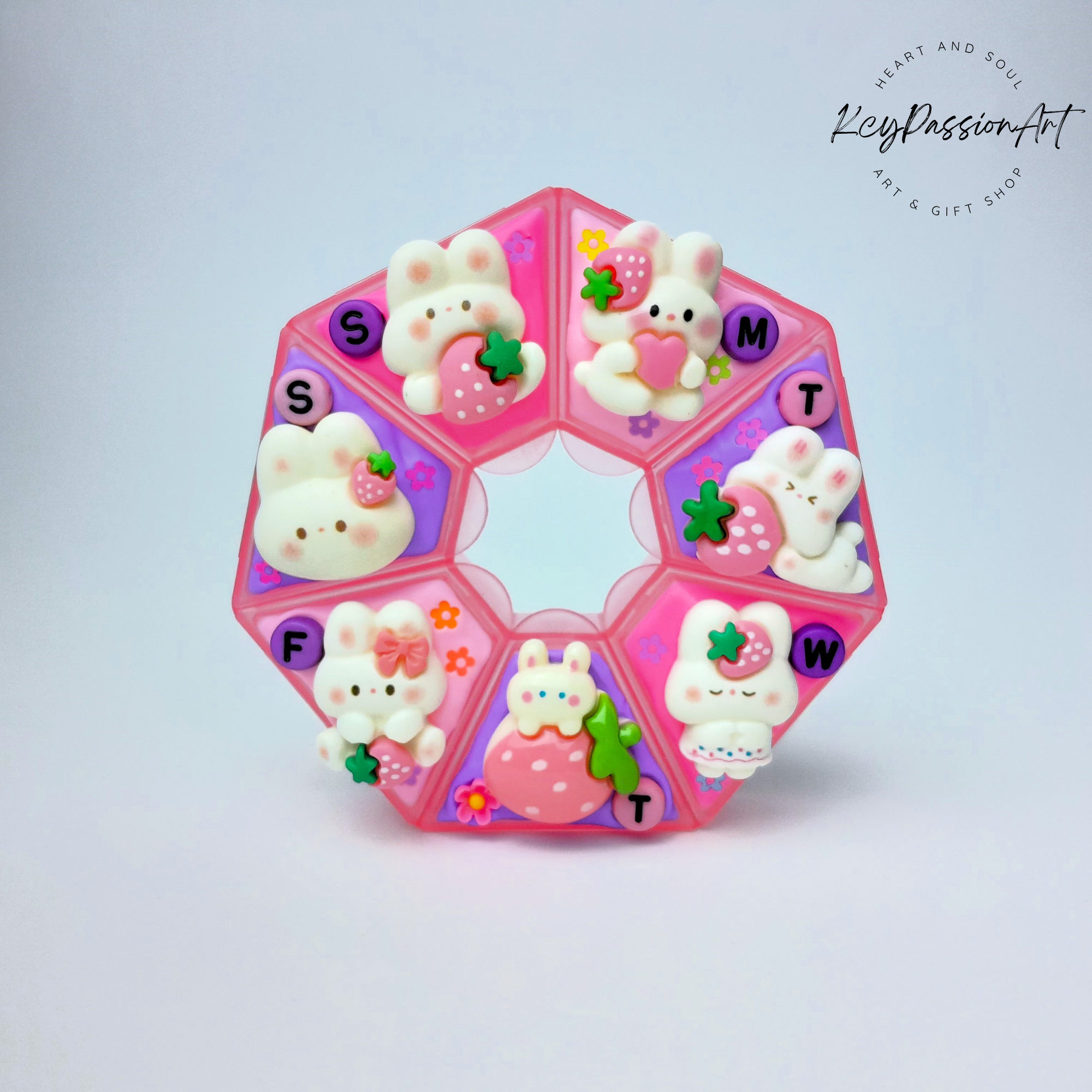 Strawberry Fun Day - Heptagon Pill Box