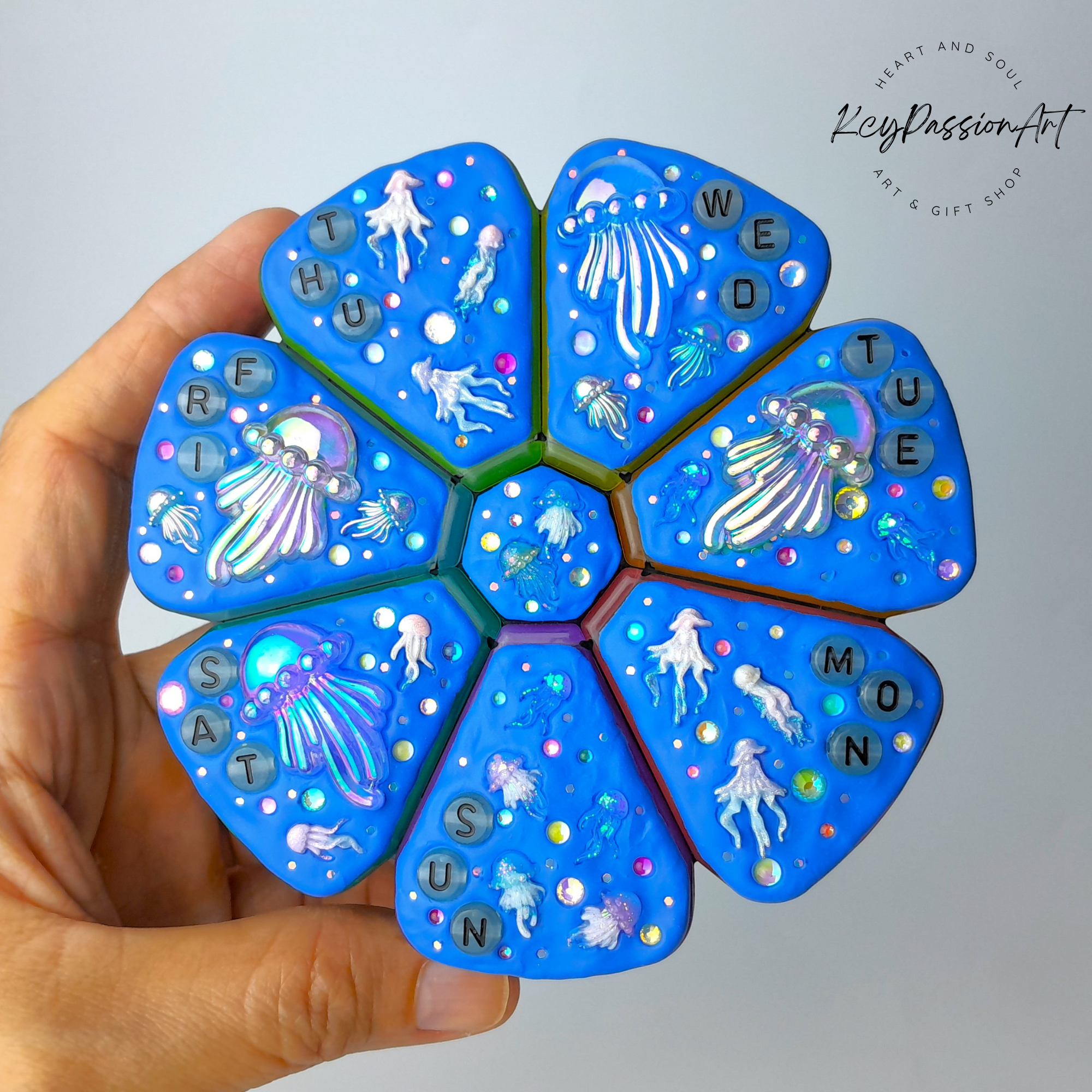 Jellyfish Glow - XL Pill Box