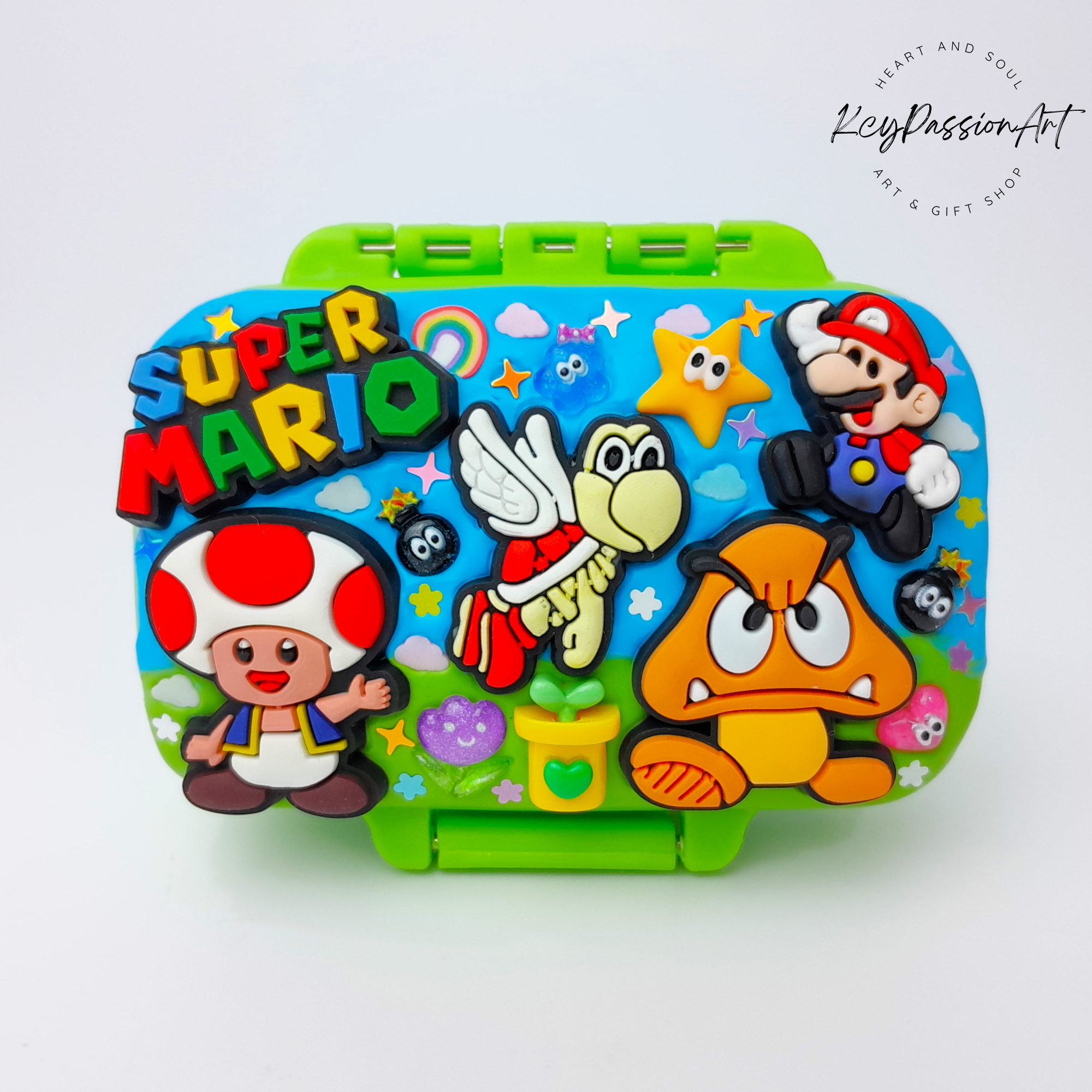 Boîte à pilules à compartiments Gaming World 3-Grids