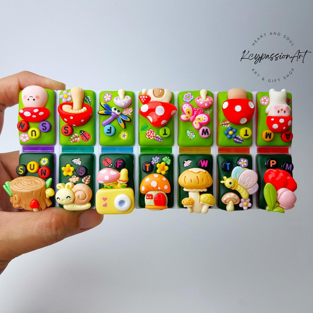 Mushroom Forest - Detachable Pill Box