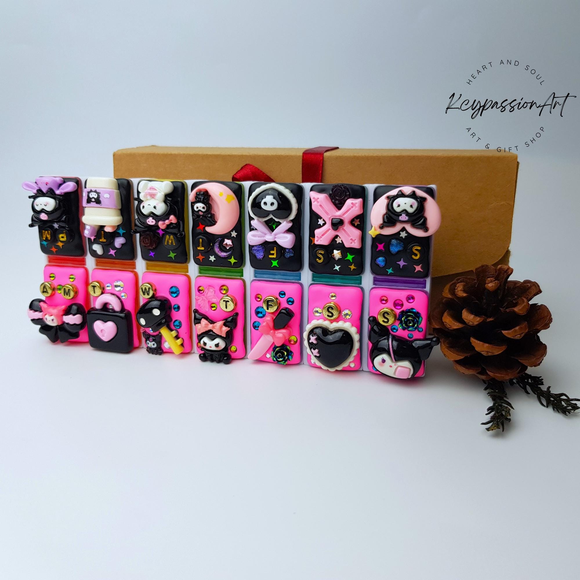 Kawaii Black Beauty - Detachable Pill Box