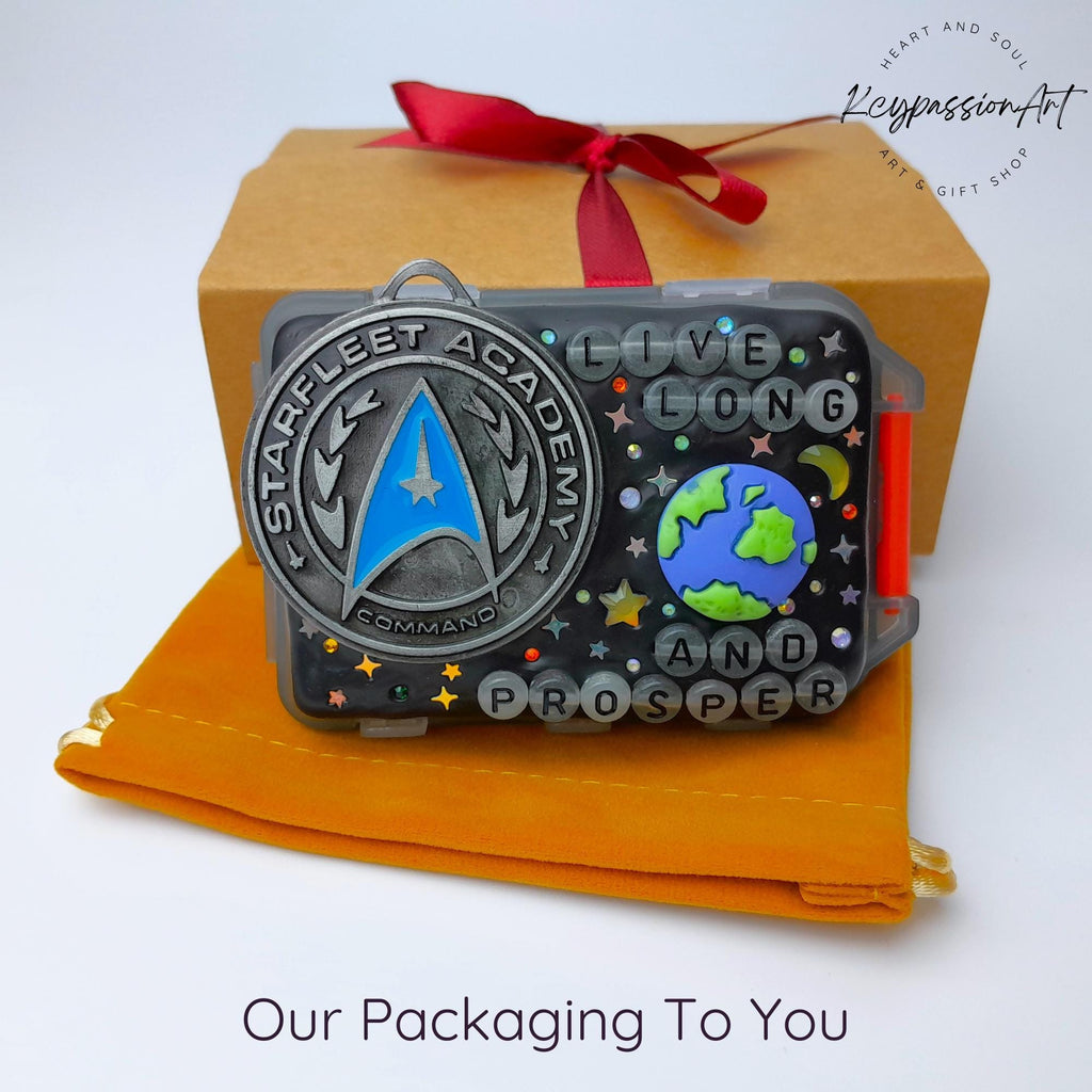 Pilulier pliable « Académie Starfleet » matin et soir, distributeur de compléments alimentaires, pilulier 7 jours, pilulier 7 jours et 7 nuits