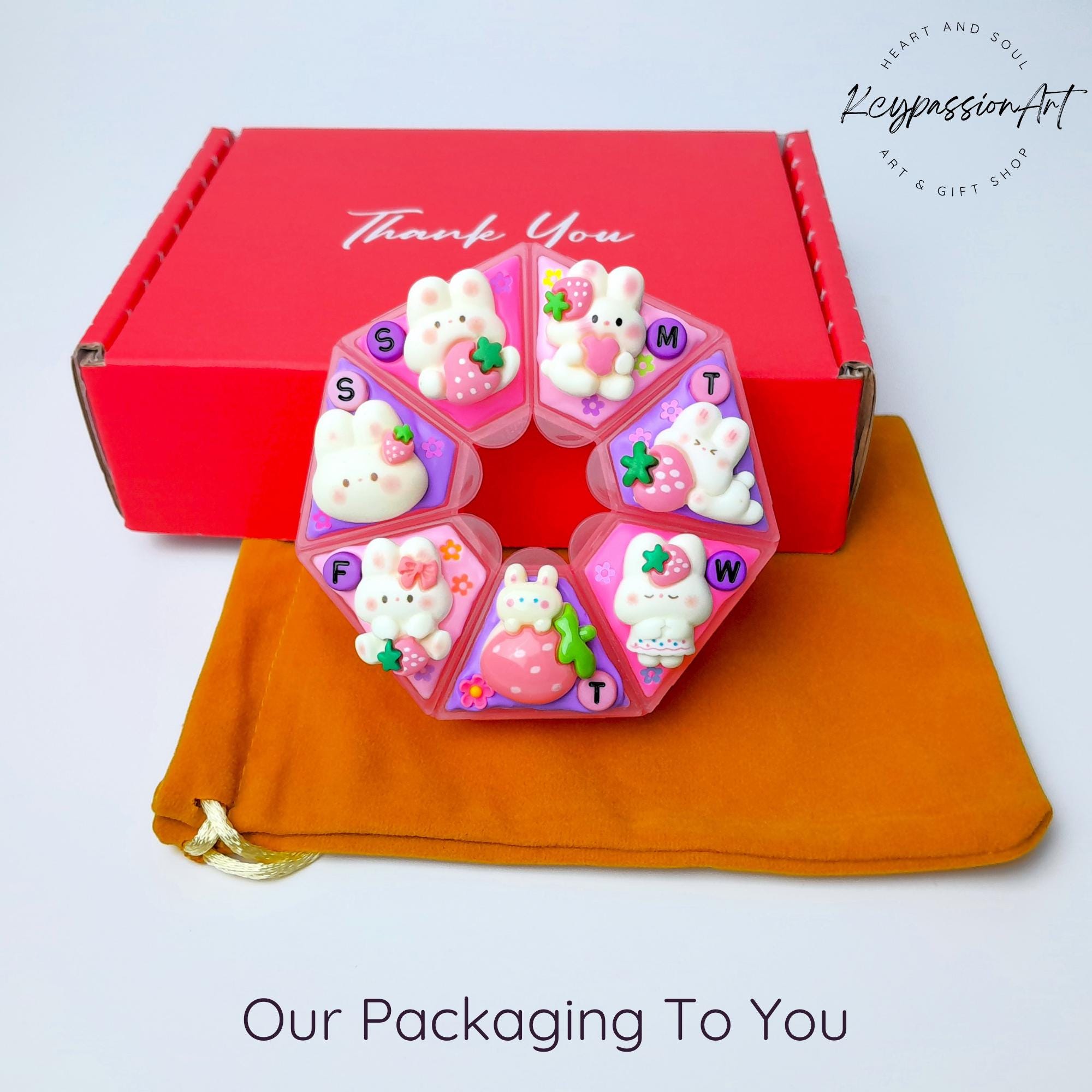 Strawberry Fun Day - Heptagon Pill Box