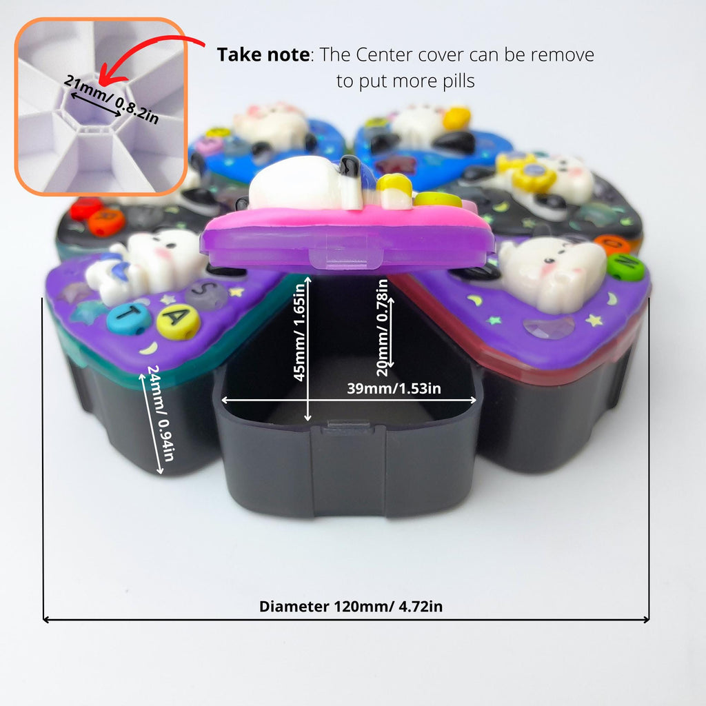 Night Sleepy Puppy - XL Pill Box