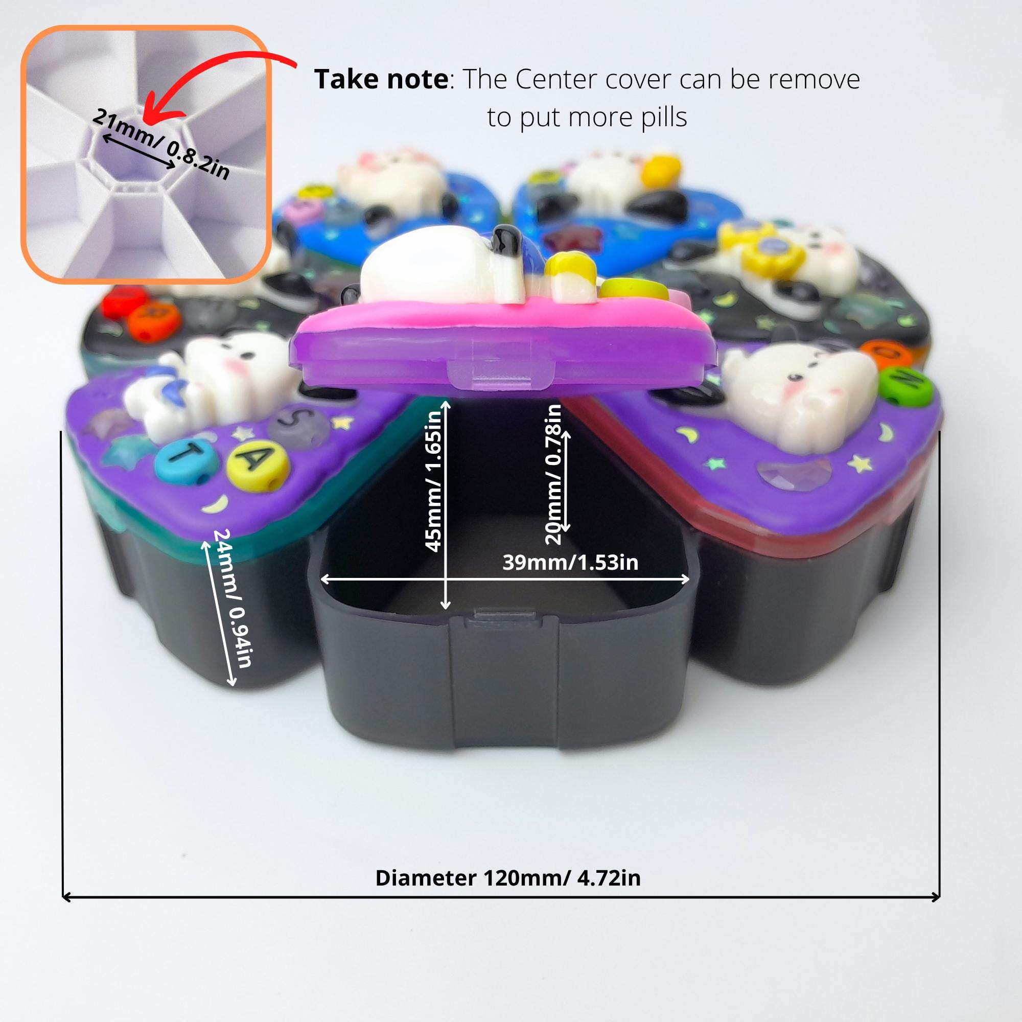 Night Sleepy Puppy - XL Pill Box