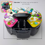 Großer, dekorierter Pillenorganizer für 7 Tage „Katze in Pose“ mit 8 Fächern, Pillendose für Medikamente und Nahrungsergänzungsmittel, niedliche Pillenbox für Tag und Nacht