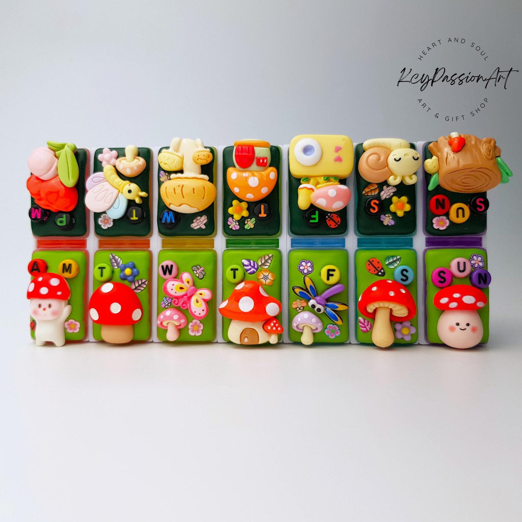 Mushroom Forest - Detachable Pill Box