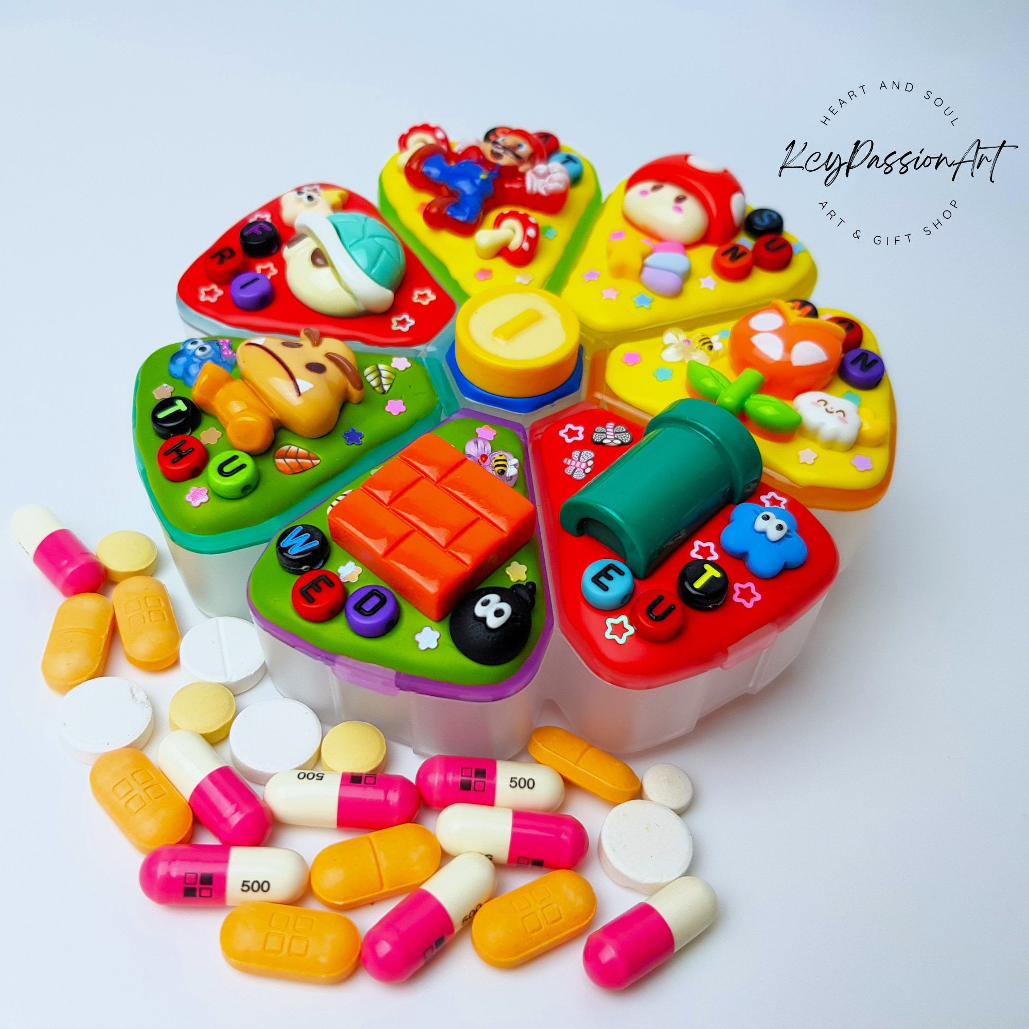 Plumber In Mushroom Kingdom - XL Pill Box