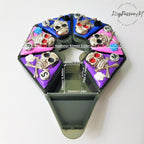 Silvery Skulls - Heptagon Pill Box