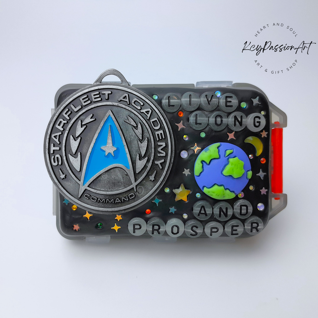 Pilulier pliable « Académie Starfleet » matin et soir, distributeur de compléments alimentaires, pilulier 7 jours, pilulier 7 jours et 7 nuits