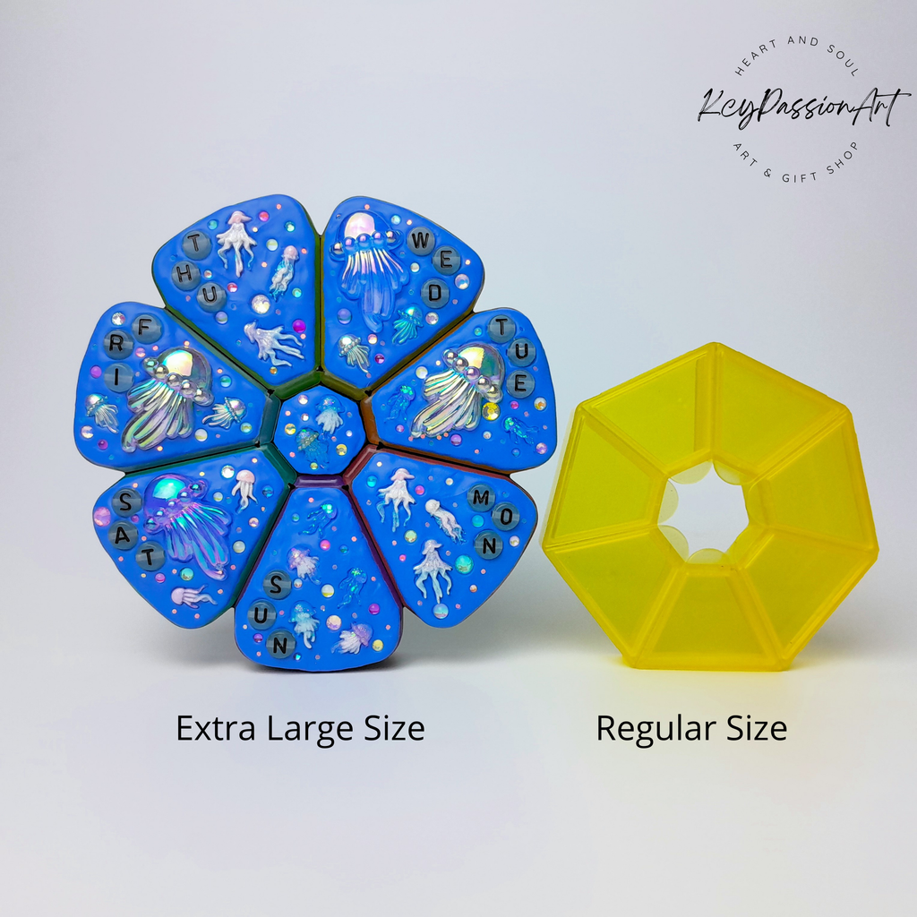 Jellyfish Glow - XL Pill Box