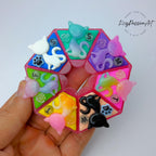 Colorful Cats - Heptagon Pill Box