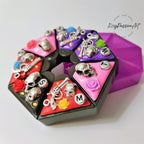 Skulls Guns & Roses - Heptagon Pill Box