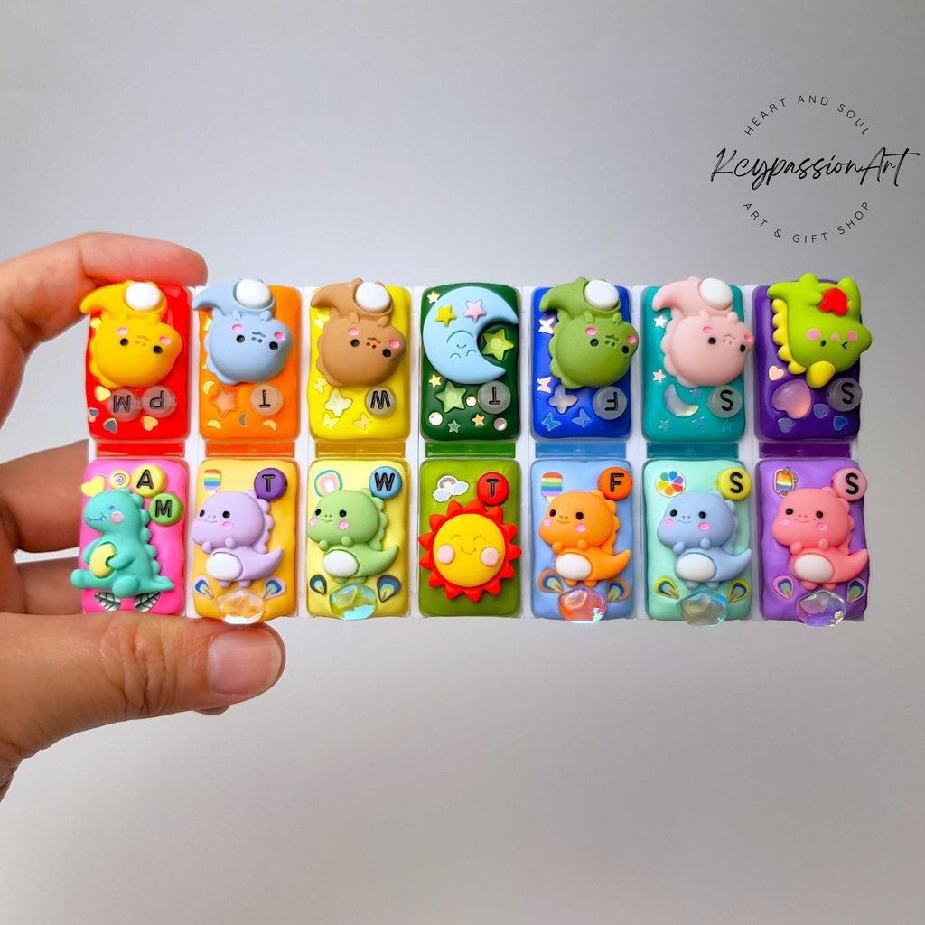 Dino Morning Dino Night - Detachable Pill Box