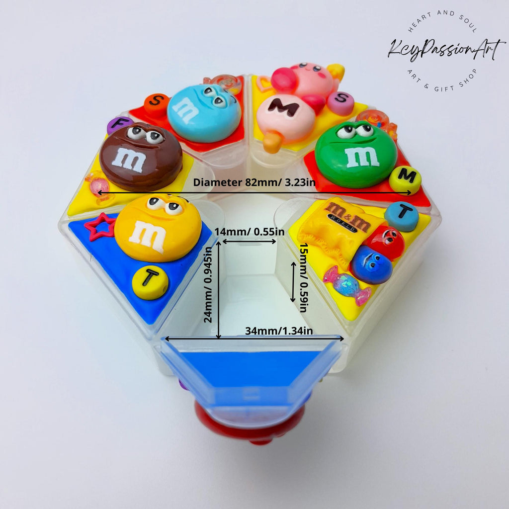 Kirby Loves M&M - Heptagon Pill Box