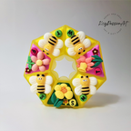 Fuzzy Buzzy Bees - Heptagon Pill Box