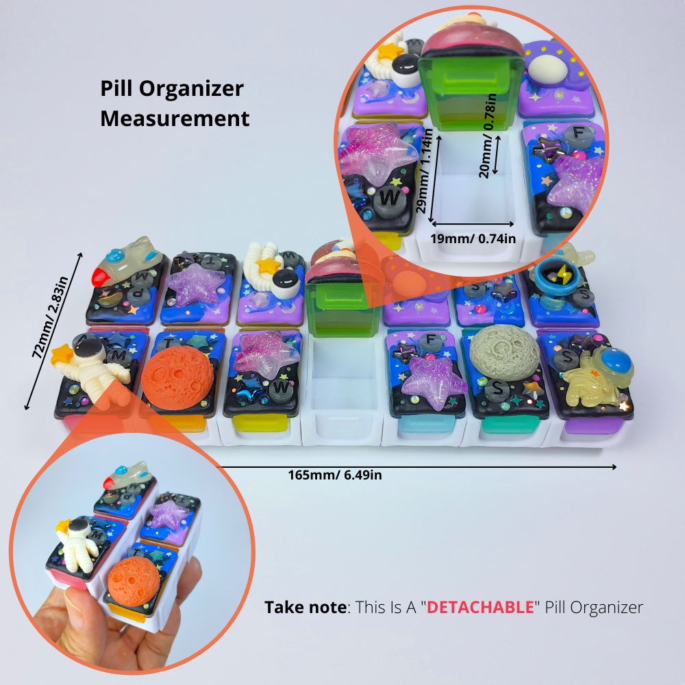 Galaxy Space - Detachable Pill Box