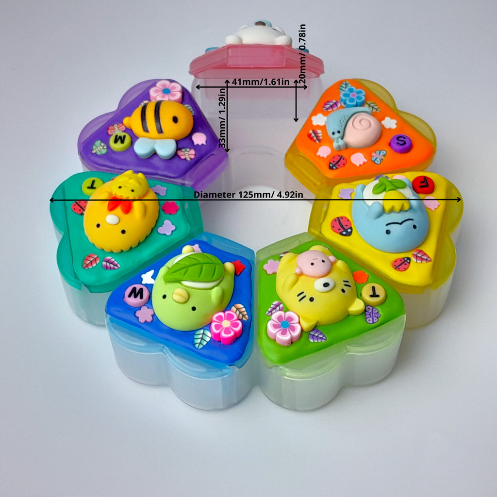 Friendship Decorated XL Flower Pill Box
