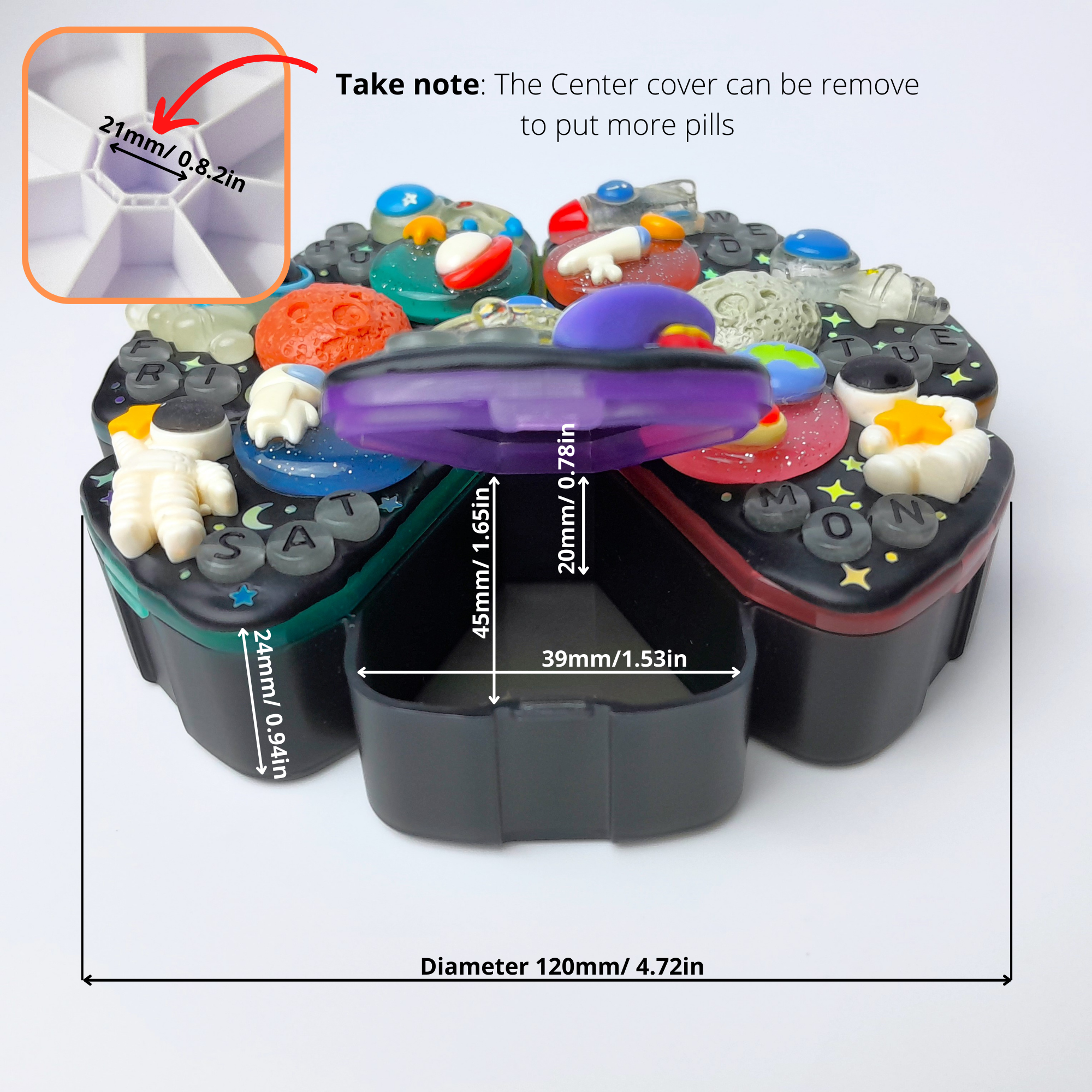 Astronaut - XL Pill Box