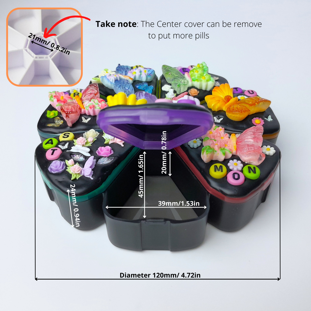 Butterflies Paradise - XL Pill Box