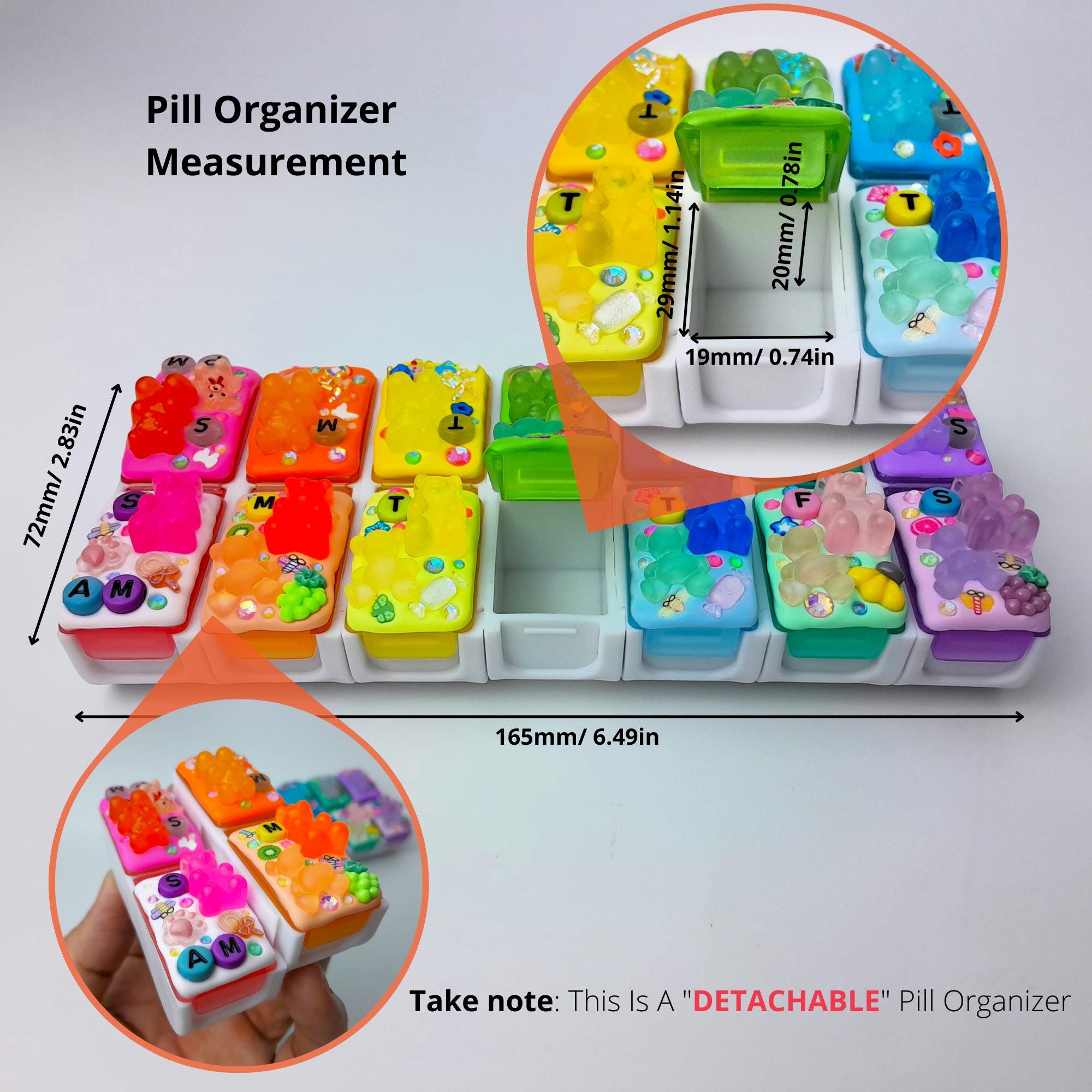 Gummy Glowy Bear - Detachable Pill Box