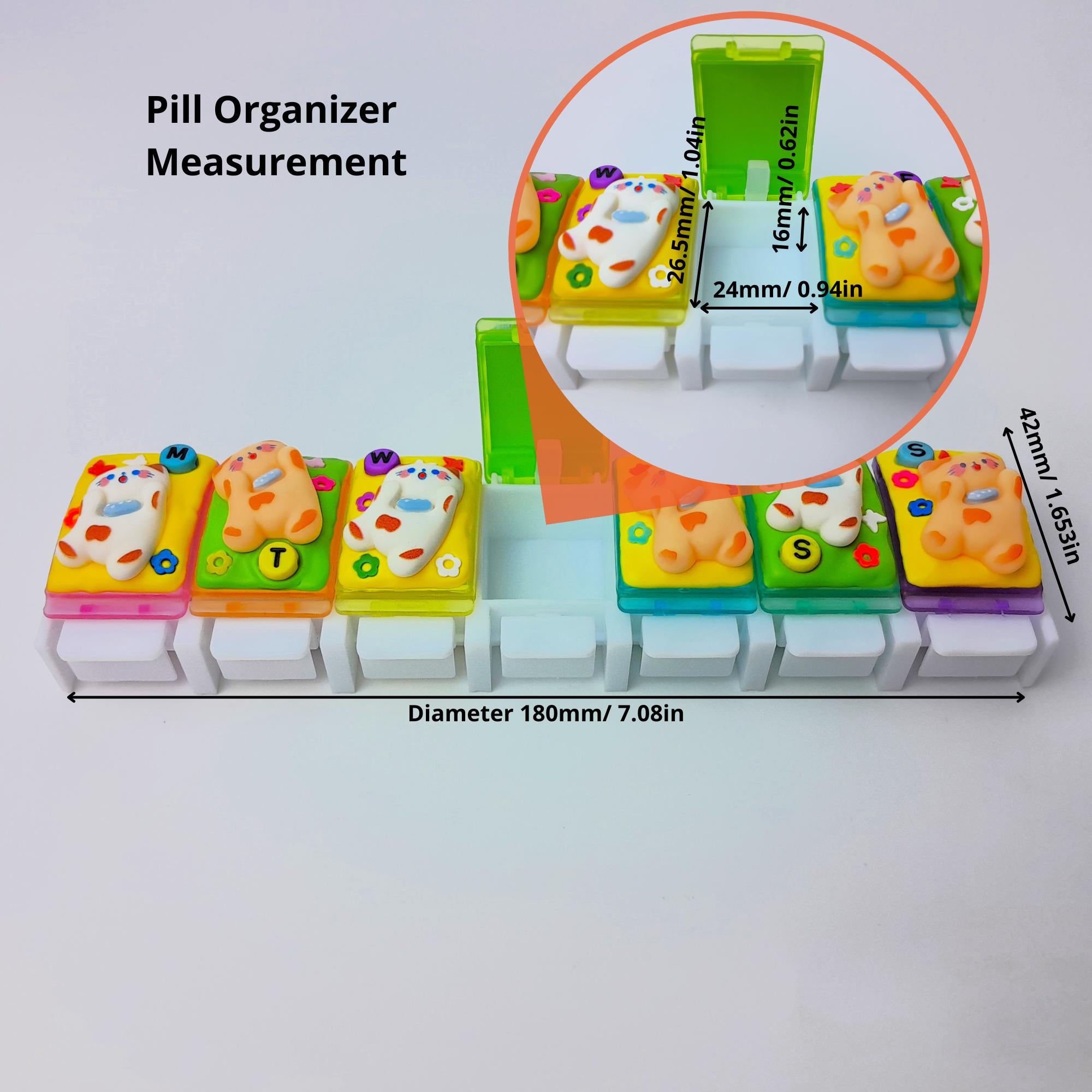 Playful Cats - Straight Pill Box