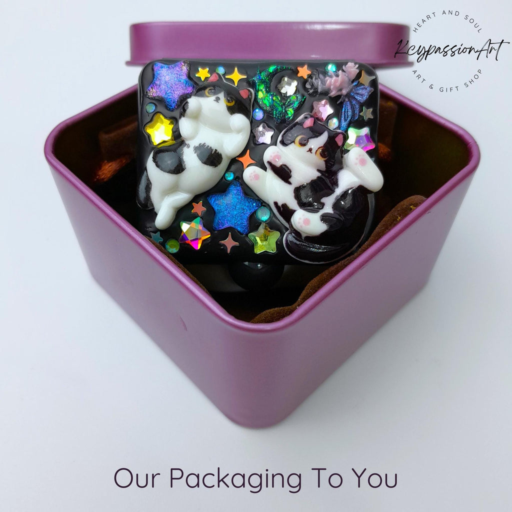 Cute & Playful Starry Night - Single Pill Box