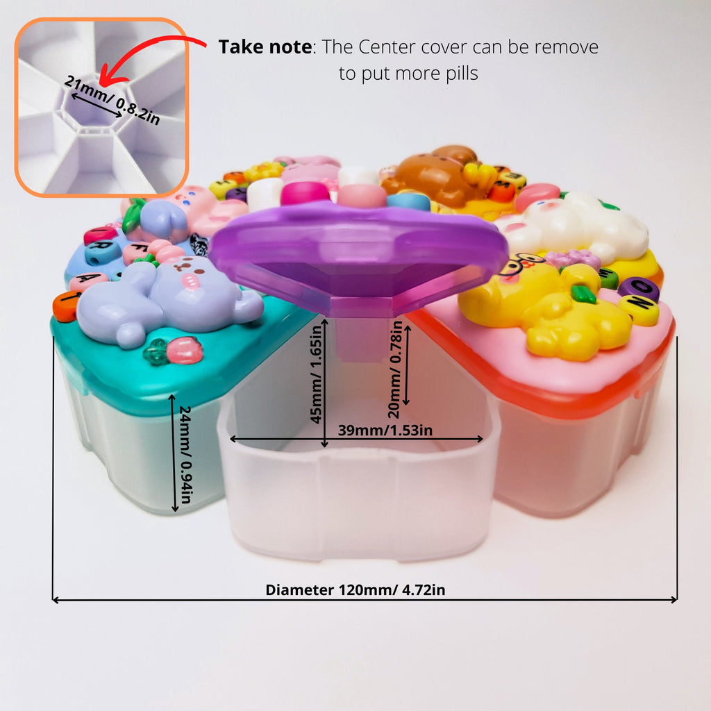 Playful Garden Friends - XL Pill Box