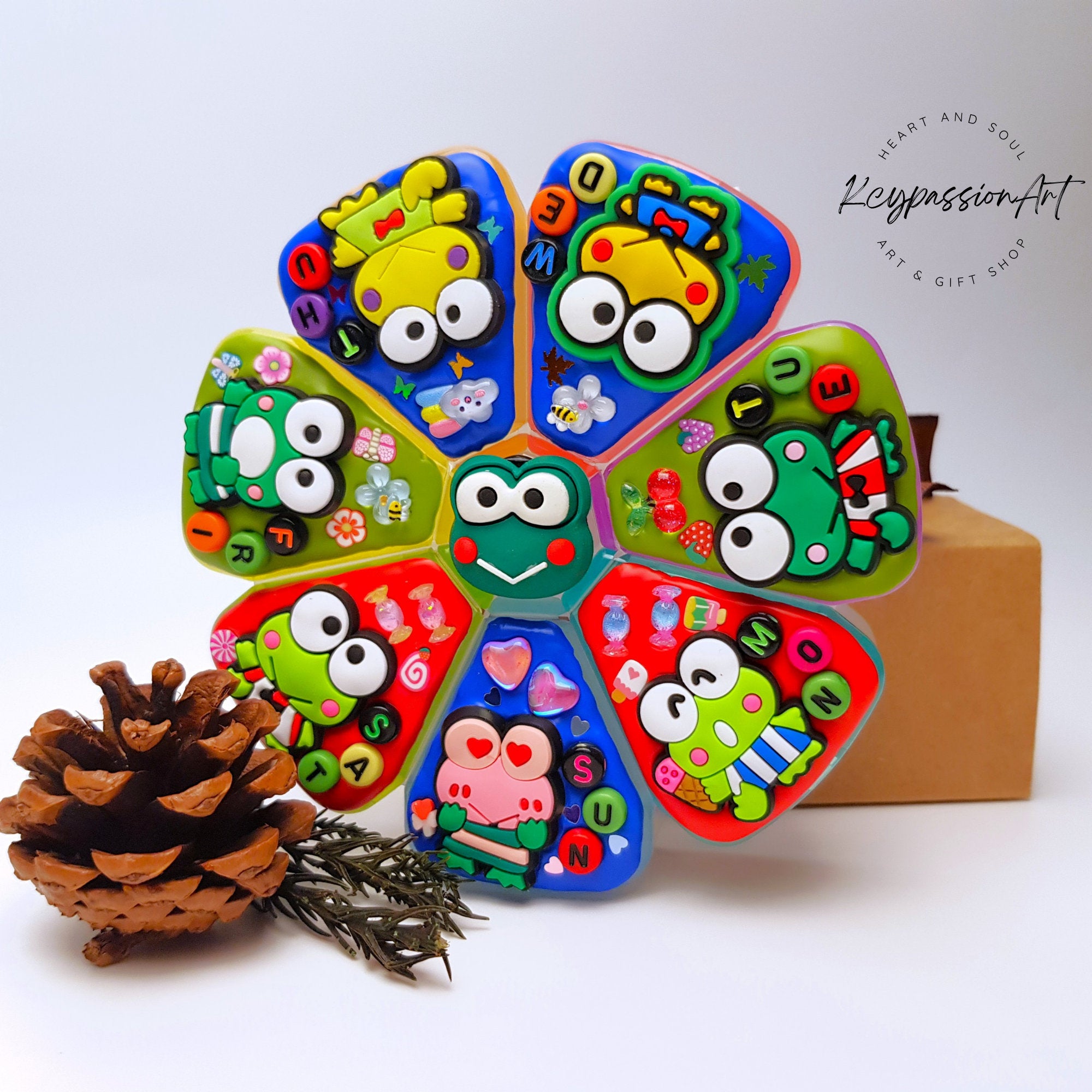 Donut Pond Frog - XL Pill Box