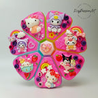 XL 7-Tage-Pillenbox „BFF“ für morgens und abends, 8-Fächer-Pillenbox, Spender für Medikamente und Vitamine