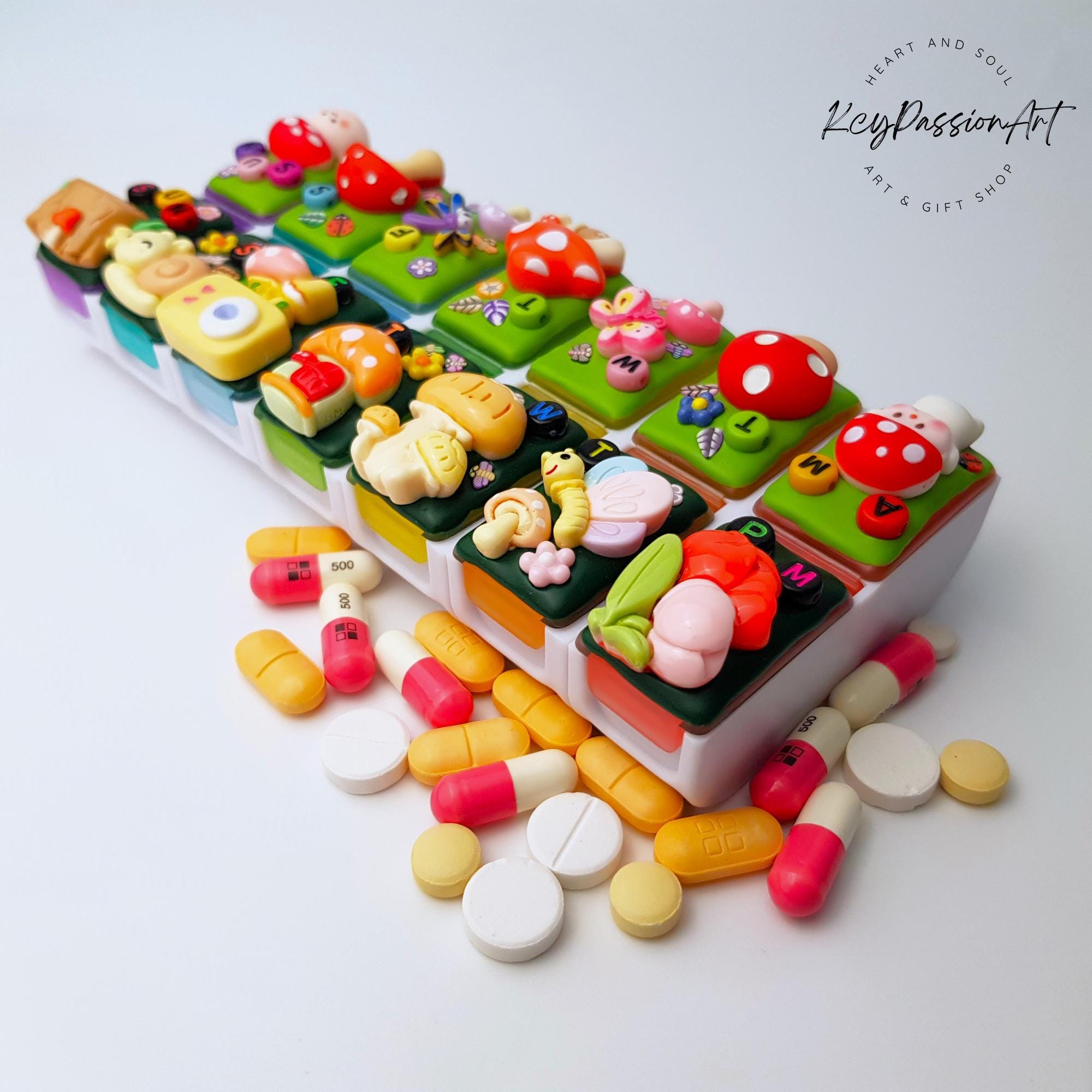 Mushroom Forest - Detachable Pill Box