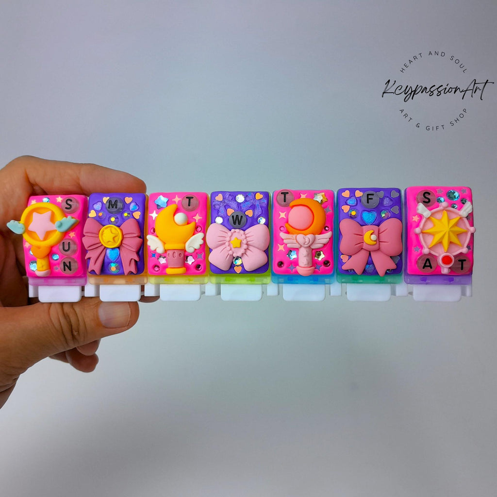 Magic Wands And Ribbons - Straight Pill Box