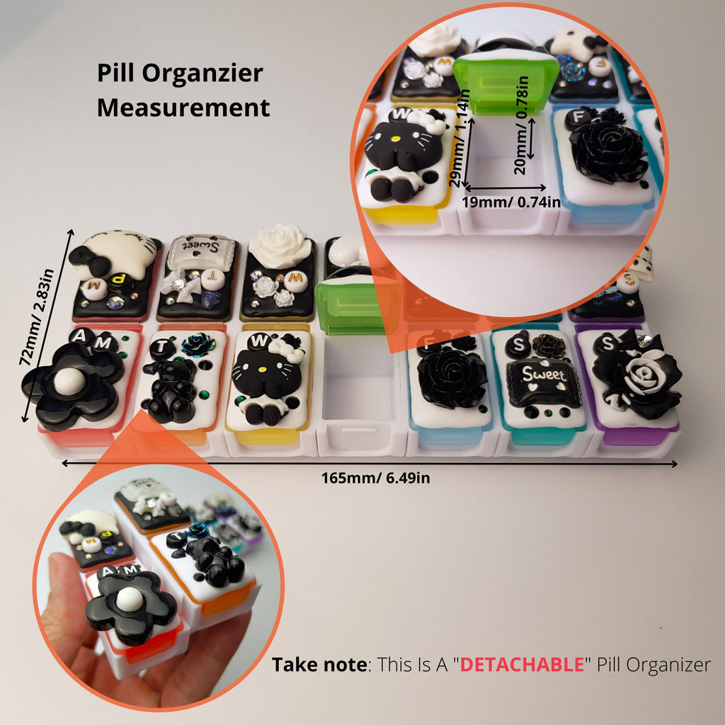 Goth And Kitty - Detachable Pill Box