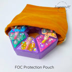 Glittery Butterflies - Heptagon Pill Box