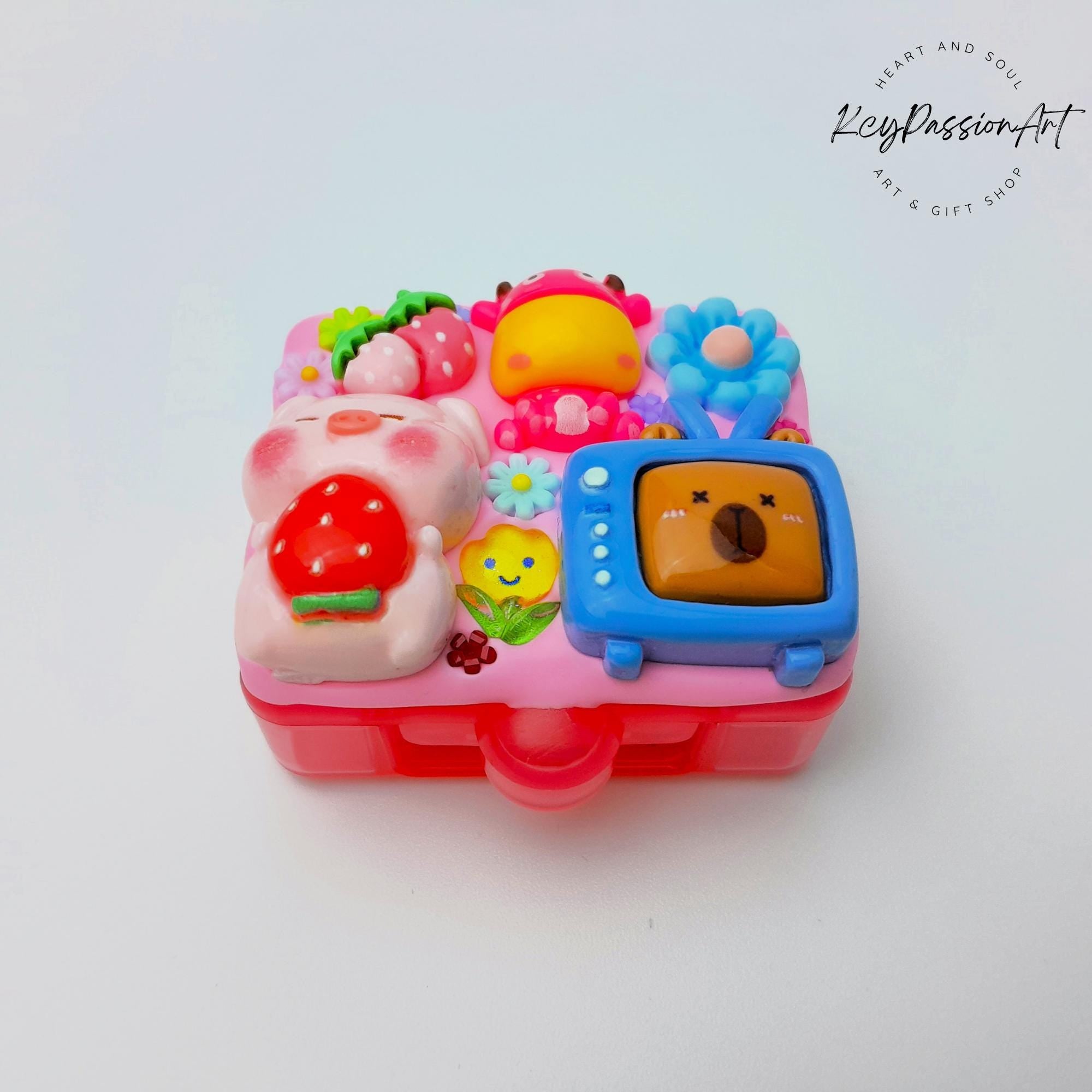 Pilulier journalier « Daily Farm Fun » - Boîte à pilules journalière, pilulier pour 1 jour, pilulier jour et nuit