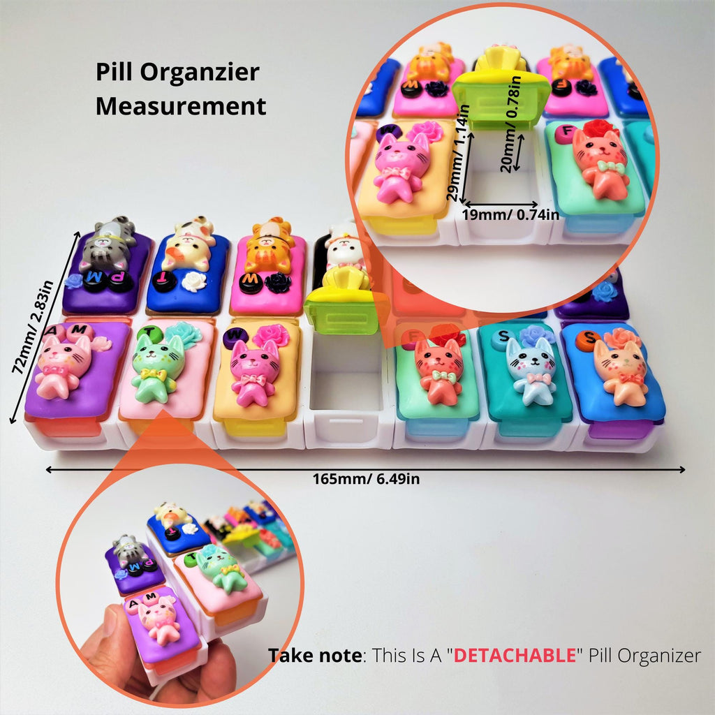 Kitty Cats - Detachable Pill Box
