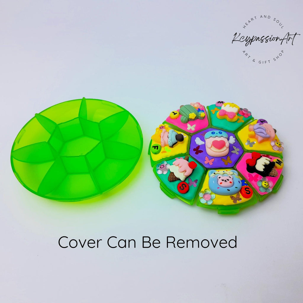 I Scream Hallelujah Round 8 Compartments Pill Box