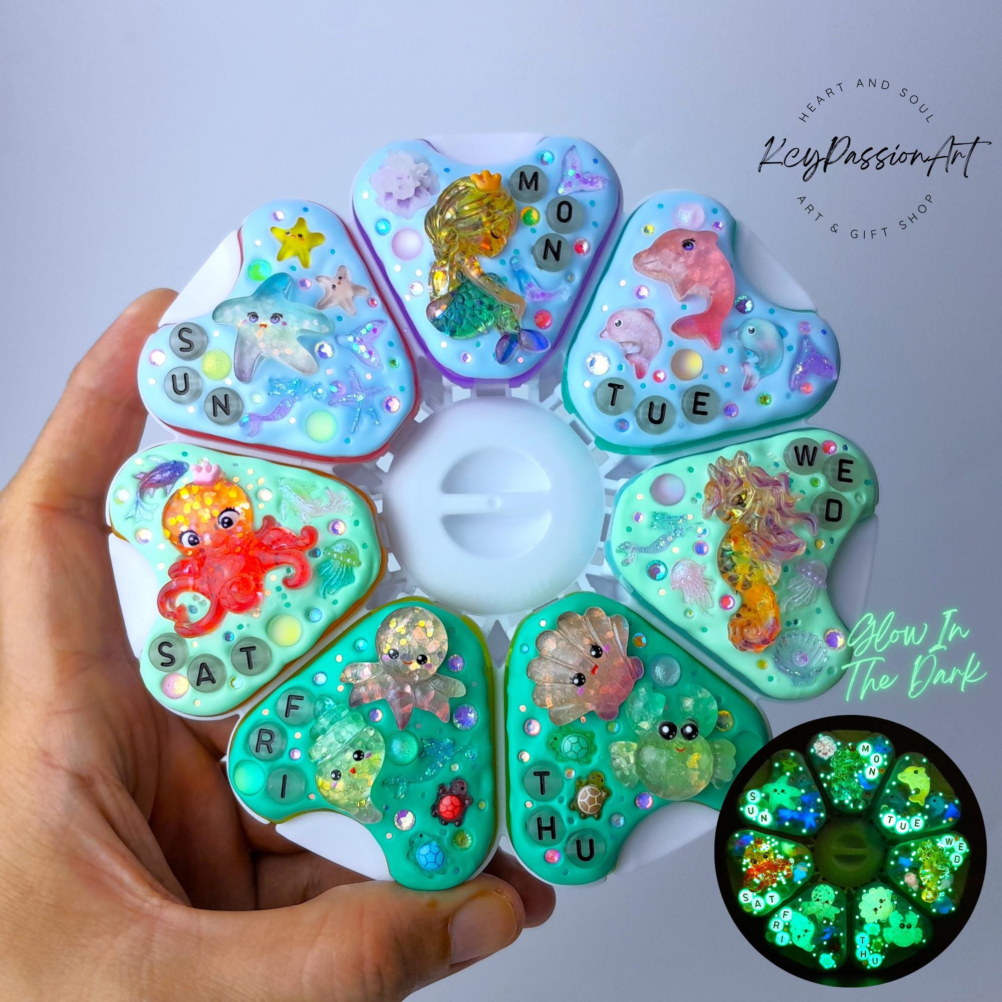 Mermaid Myth Ocean - Jumbo Pill Box