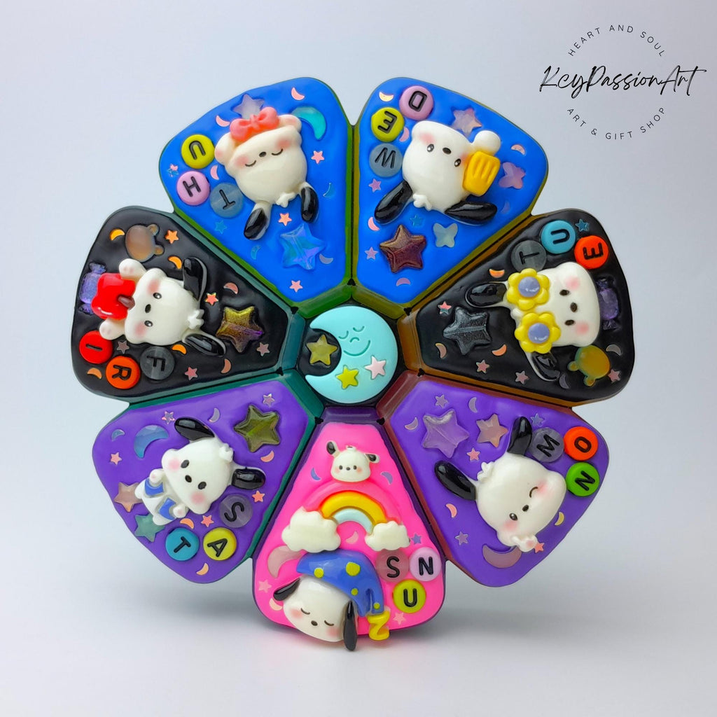 Night Sleepy Puppy - XL Pill Box