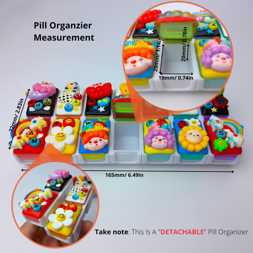 Happy Clowns - Detachable Pill Box