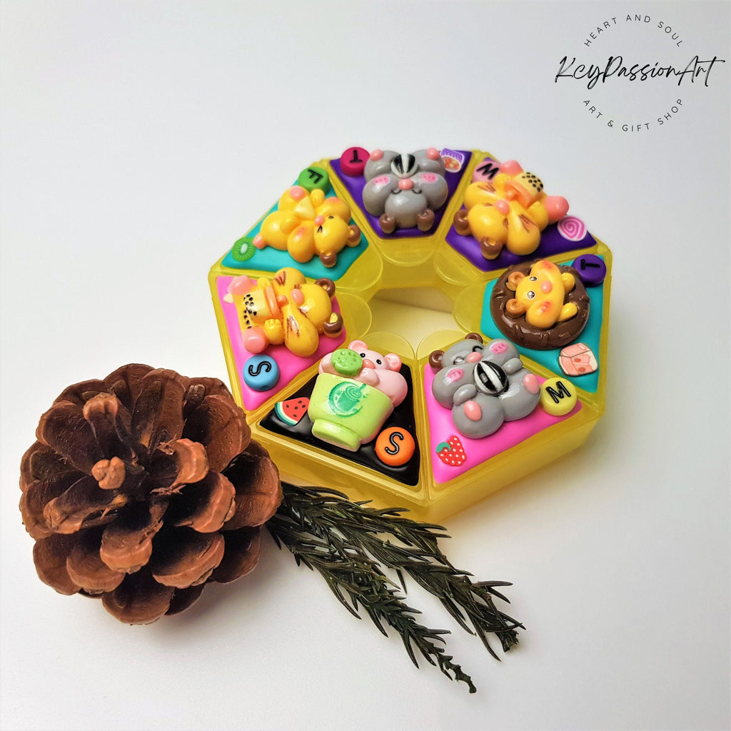 Hungry Hamster - Heptagon Pill Box
